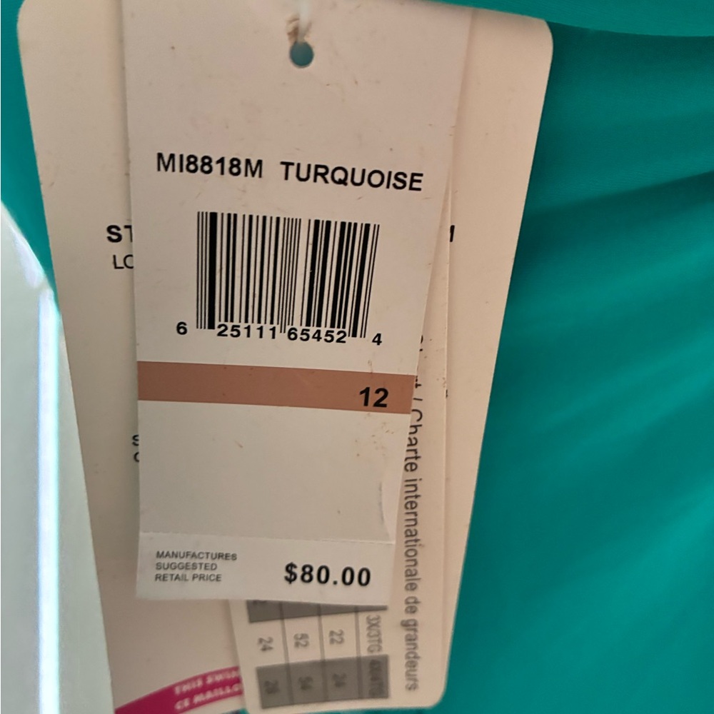 Christina Turquoise Tankini with Multicolor Straps - Picture 6 of 6